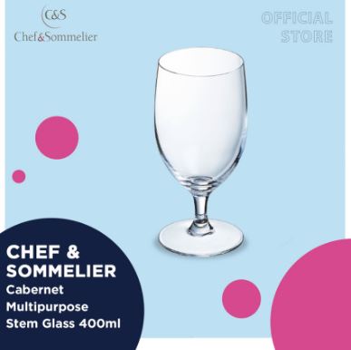 Gelas Chef & Sommelier Cabernet Multipurpose Stem Glass 400ml - 6pcs